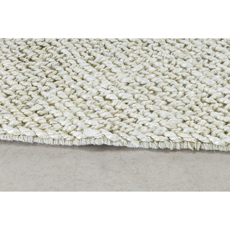 Tufty Home Flatweave Jute/Sisal Abstract Area Rug in Bleach Perigold